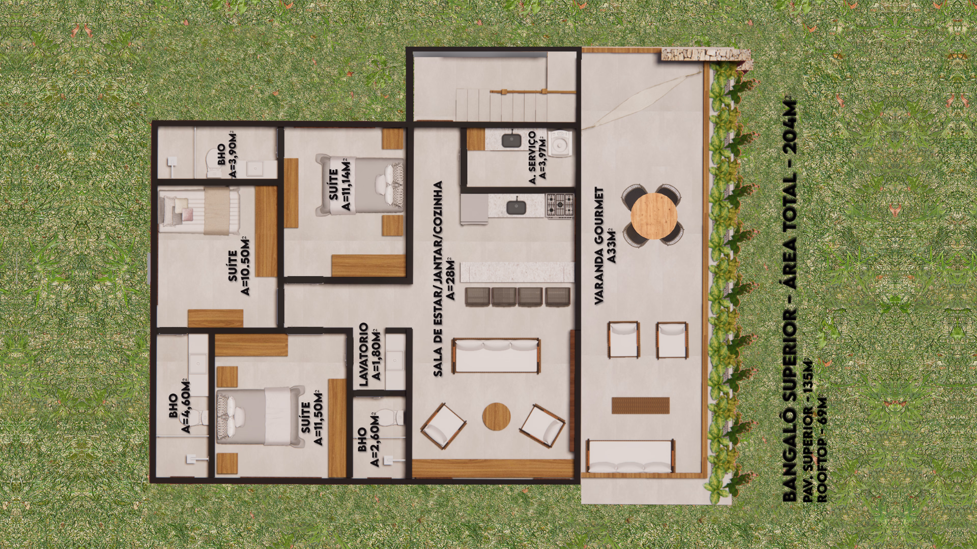 Planta 2 do Beach Home Flecheiras