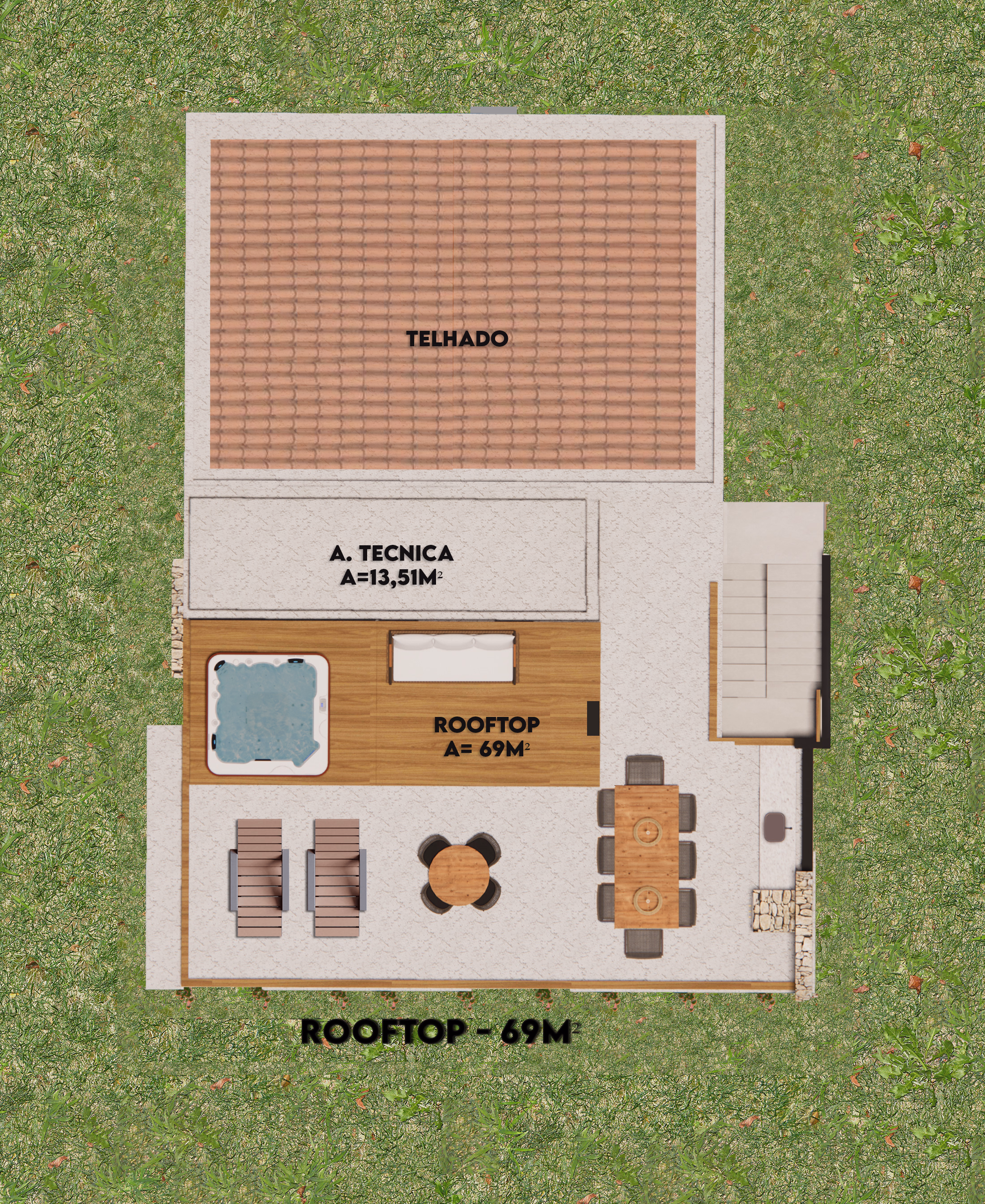 Planta 3 do Beach Home Flecheiras