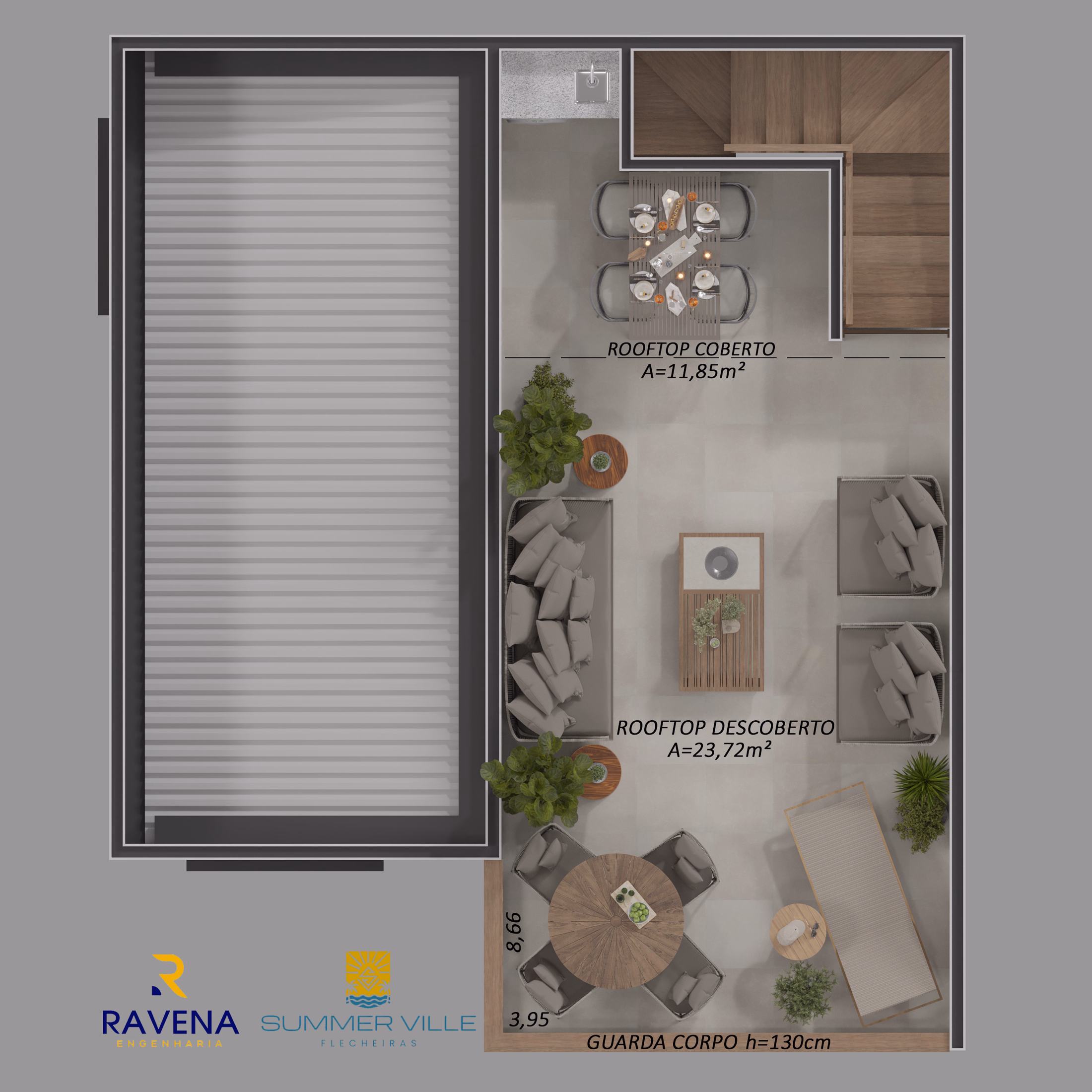 Planta do rooftop
